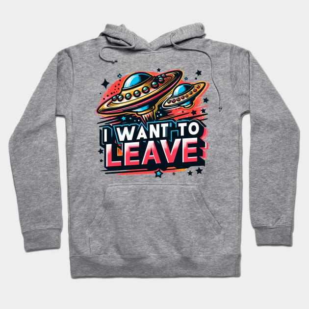 I Want To Believe UFO Hoodie by Vehicles-Art